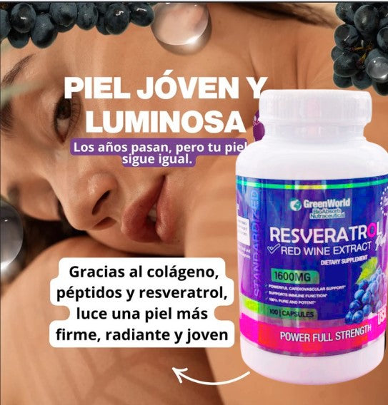🔥RESVERATROL PREMIUM🍇🌟 JUVENTUD Y VITALIDAD QUE NECESITAS