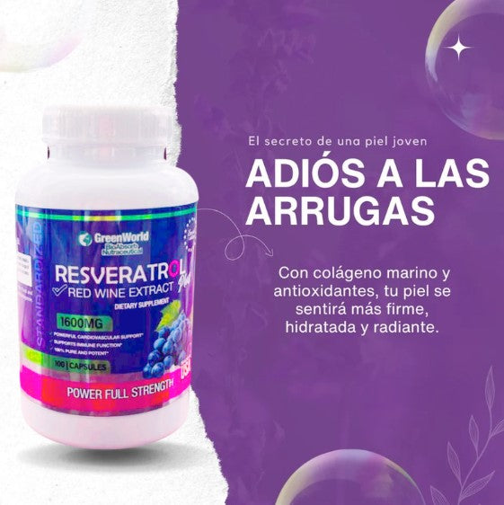 🔥RESVERATROL PREMIUM🍇🌟 JUVENTUD Y VITALIDAD QUE NECESITAS