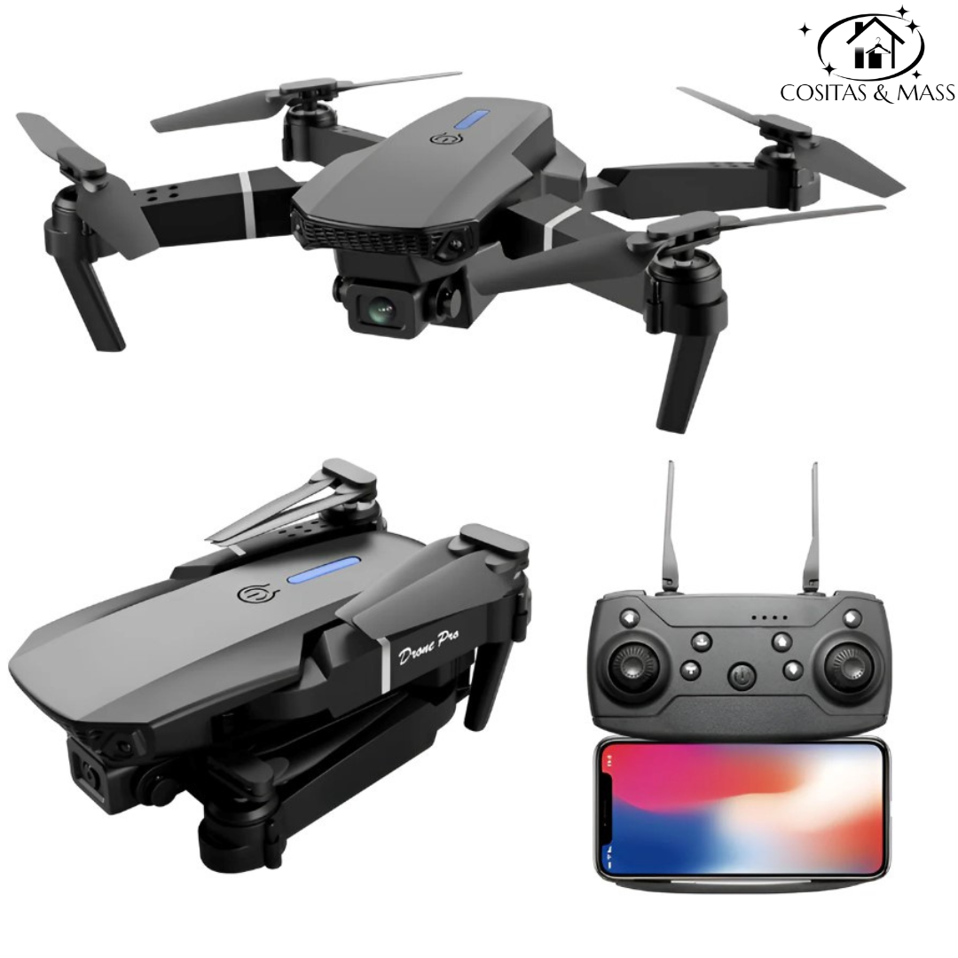 Drone E88 Pro Max – Cámara HD, diseño plegable y vuelo estable