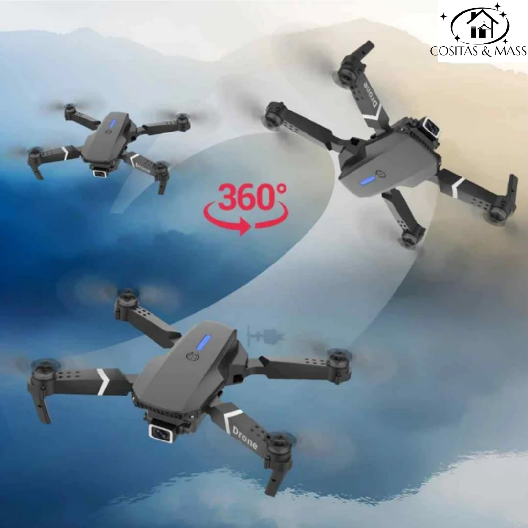 Drone E88 Pro Max – Cámara HD, diseño plegable y vuelo estable